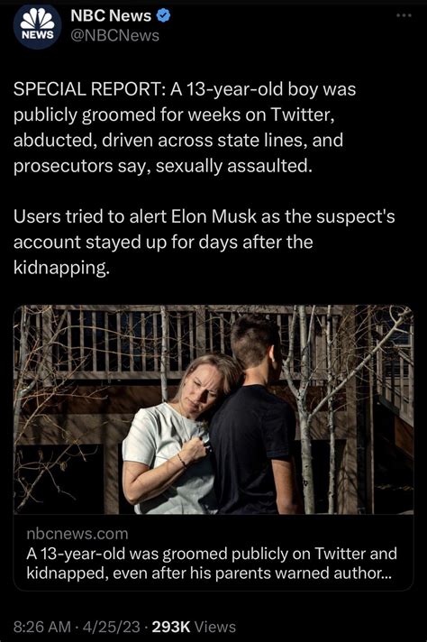 Boy groomed on Twitter and abducted after Musk takeover